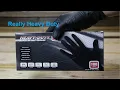 Heavy Duty Black Nitrile Gloves Unboxing Review Testing Costco ASMR