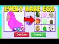I traded for EVERY RARE EGG and HATCHED them after Adopt Me