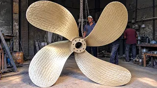 World’s Biggest Ship Propeller Manufacturing Complete Process | Inside the Factory