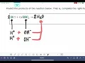 ALEKS Predicting the products of a neutralization reaction