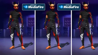 قلتش لي سكين فري فاير تحديث جديد 2025 ساكورا مع سكن سروال البرازيلي الاحمر بدون باند 