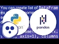 How to find the intersection of a pair of columns in multiple pandas dataframes with pairs in any