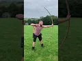 Lagu Warbow Shoot - Dray Pull on 130-135lbs English longbow. GaoYing style Chniese Ming Military style.
