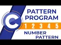 Pattern Program in C Numerical Pattern Using C Program - C Language in Hindi