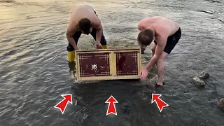 we found abandoned old safes in the river strange treasure hunt with a metal detector 