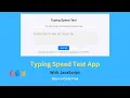 Typing Speed Test App Build a JavaScript Project in 10 Minutes for Beginners