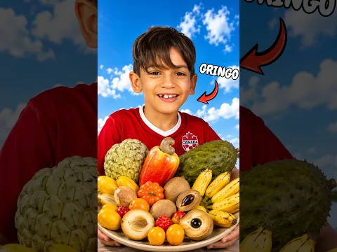 O GRINGO PROVOU FRUTAS DO BRASIL!
