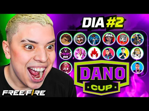 Video Thumbnail: ¡DANO CUP: DIA 2 🔥 TORNEO DE YOUTUBERS FREE FIRE 🔥 L GANG - M8N - CUÑADO - AMBAR - JACO - NEK - NINO