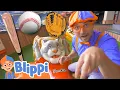 Blippi at the Baseball Stadium Sports and Outdoor Activities for Kids