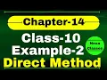 Example 2 Chapter 14 Statistics Class 10 Direct Method Chapter14 Example2 Class 10