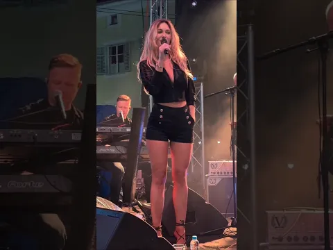 Lidija Bacic Lille on stage shorts