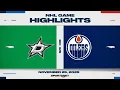 Lagu NHL Highlights | Stars vs. Oilers - November 25, 2025