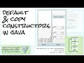How constructors work in Java copy and default constructors Intro Java course Lesson 6 5