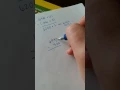 Equal Additions Method of Subtraction