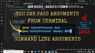 Command Line Arguments Explained in Tamil Java series Bucket 1 Term 8