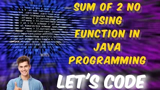 Adding two number using function in Java programming