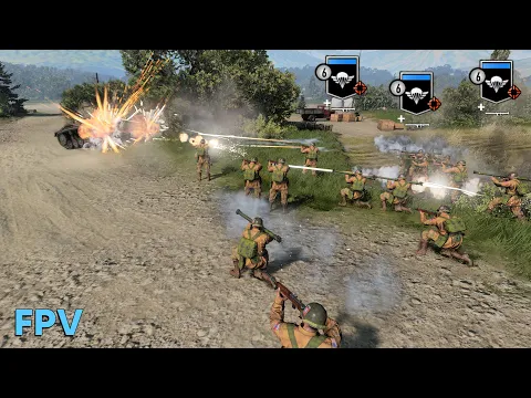 COH3 FPV Spamming the new Triple bazooka paratroopers