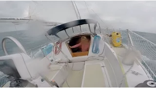 SAILING IN HIGH WIND SQUALL