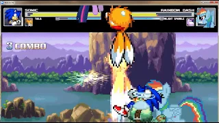MUGEN BATTLE SONIC AND TAILS VS RAINBOW DASH AND TWILIGHT SPARKLE 2015  MUGEN BATTLE SONIC AND TAILS VS RAINBOW DASH AND TWILIGHT SPARKLE 2015