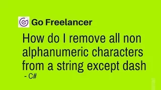 How do I remove all non alphanumeric characters from a string except dash