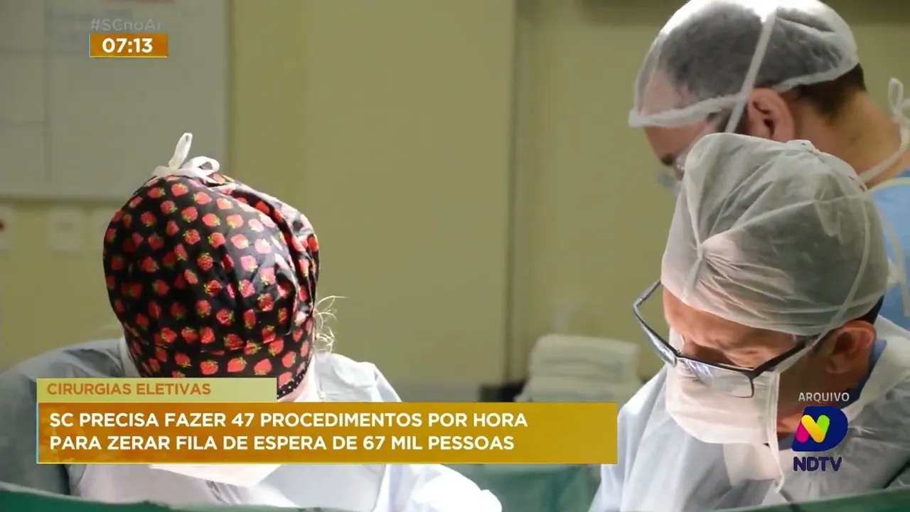 67 mil pessoas estão na lista de espera por cirurgias eletivas em SC