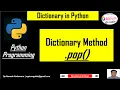 Python Dictionary pop Method