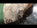 Download Lagu Repairing Corner Holes In A Cloth Gucci Bag