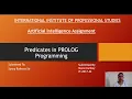 PREDICATES IN PROLOG Programming
