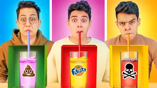 تحدي لا تختار الشراب الخطأ أخر من يتوقف يربح 10 000 