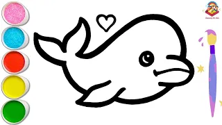 get ready to draw the cutest baby whale step by step tutorial