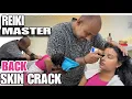 REIKI MASTER HEAD MASSAGE first Back skin cracking to Relax Deep muscles Pain Neck crack ASMR
