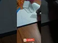 Floating CUBE illusion Drawing Anamorphic illusion