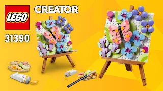 LEGO Creator Floral Art Decor Painting (31390)[348 pcs] Step-by-Step Building Instructions | TBB