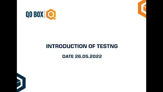 Introduction Of Testing QO-BOX