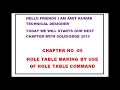 HOLE TABLE CREATING IN SOLID EDGE CHAPTER-05