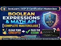 Java OCP 21 1Z0-830 Handling Values 1 2 2 Boolean Expr Short-Circuit Math API Return Type