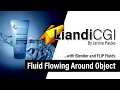 Blender FLIP Fluids Tutorial Fluid flowing around object using a curve guide