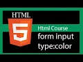HTML 5 tutorial - form input type color