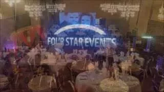 led video wall hire by four star events