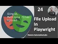 - File Upload in Playwright Playwright with java