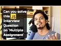 JavaScript interview question on Multiple Assignment Global Variables Functional Scope
