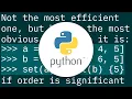 How can I compare two lists in python and return matches