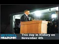 This Day in History on November 4th