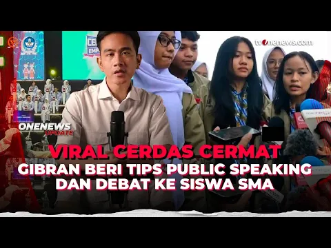 Peserta Cerdas Cermat MPR Bertemu Gibran, Dapat Tips Debat