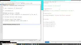 9618 Pseudocode to Python 04 Strings and String Operations