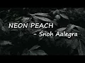 Snoh Aalegra - NEON PEACH ft. Tyler, The Creator Lyrics