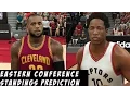 2017 NBA Eastern Conference Standings Prediction Toronto Still The 2nd Best