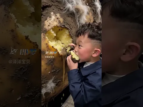KID IS BIG LOVER OF A PATATO #shortvideo