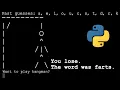 Command line hangman Beginner level Python