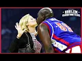 Julie Bowen Kisses Famous Globetrotter Harlem Globetrotters